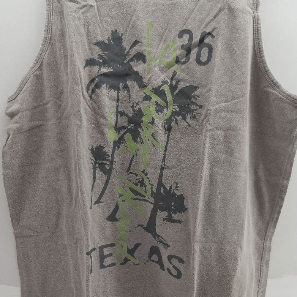 U.S. Vintage South Padre‎ Island Palm Trees Texas Menx XL Gray Brown